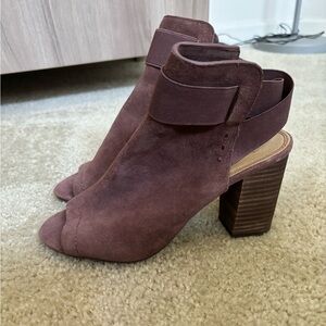 Splendid maroon / burgundy suede heels / ankle boots